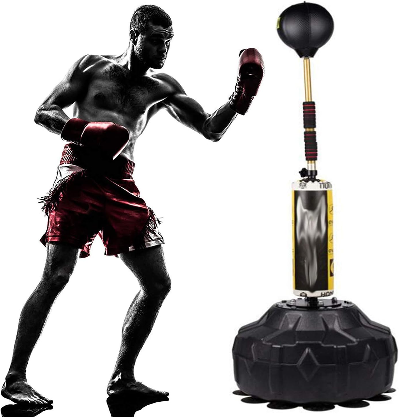 Free Standing Reflex Bag Boxing Speed Punching Bag, With Stand