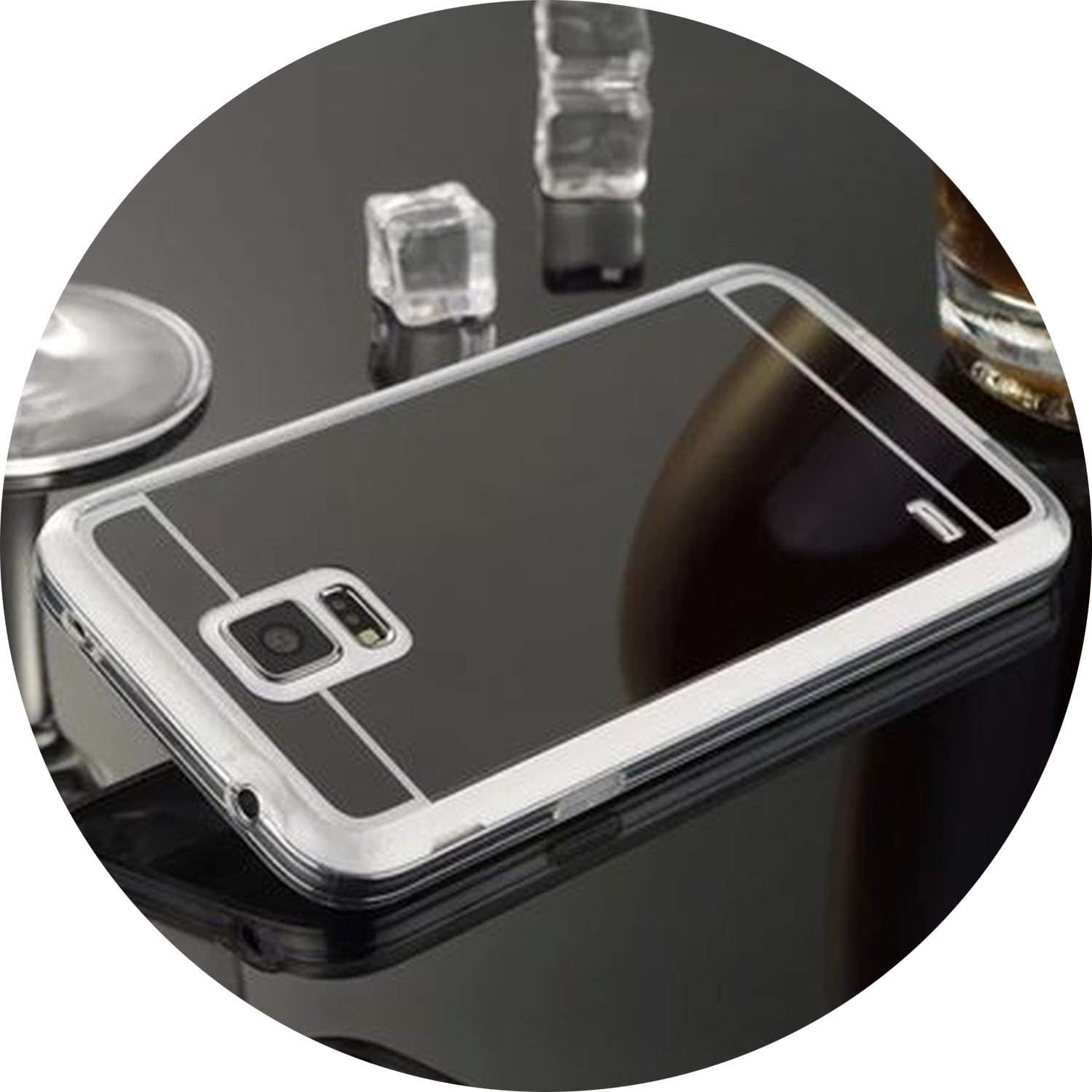 Mirror Soft Back Shell Cover for Samsung Galaxy J1 J2 A3 A5 A7 J3 J5 J7 2015 2016 2017 Grand Prime J5 J7 Prime Case,Gray,J700 J7 2015