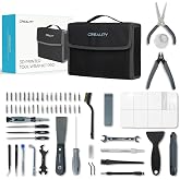 Creality 74 Pcs 3D Printer Tools Kit with Storage Bag, 3D Printer Accessories Tool Wrap Kit, Assembly/Removal/Finishing/Deburring/Filament Cutting/Nozzle Cleaning Tool for All FDM Printers