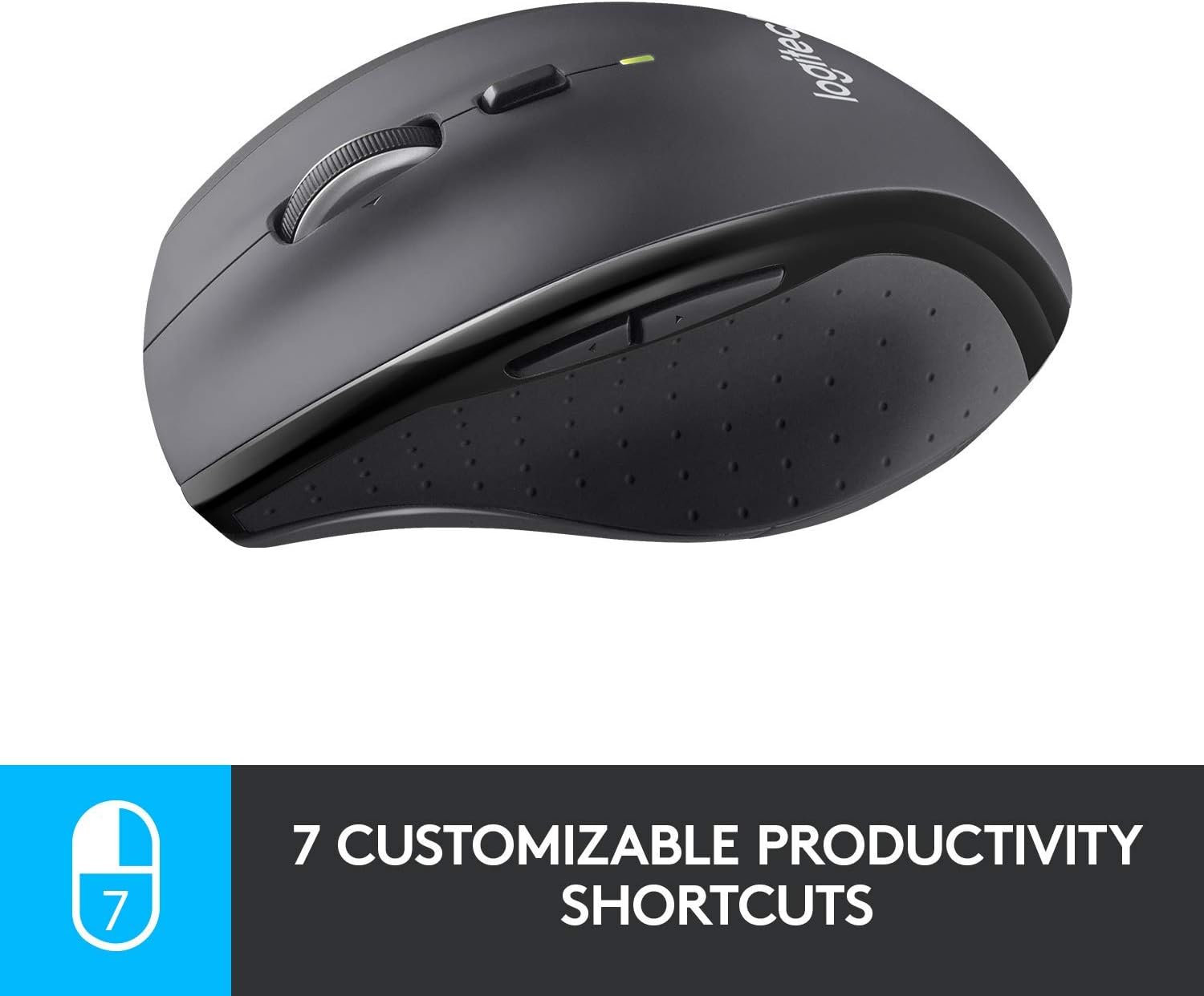Logitech M705 Wireless Mouse for Windows Mac, Chrome for Laptop and Computer - Black (Renewed) - Image 5