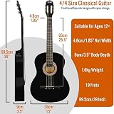 3rd Avenue Full Size Classical Guitar Nylon String Beginner Pack with 6 Months view 2