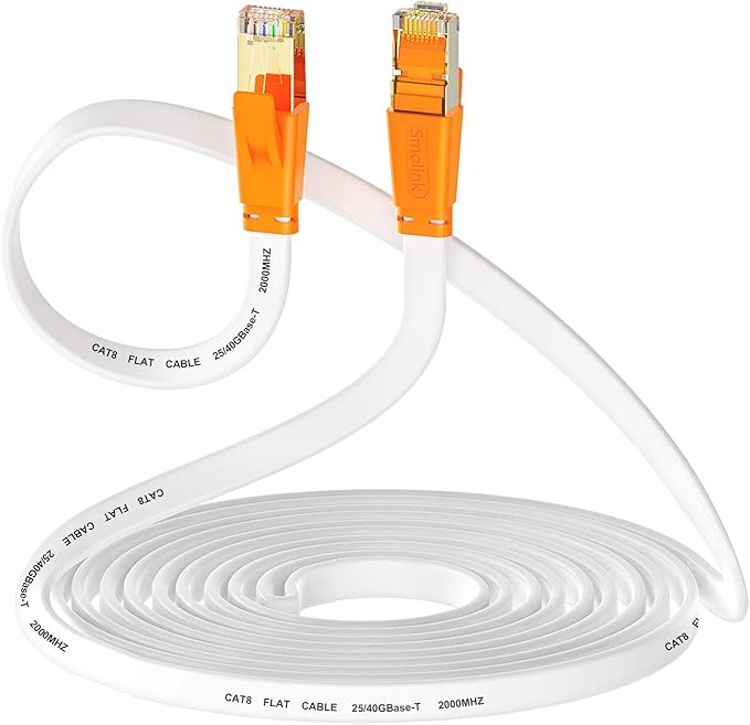 Cat 8 Cable 30 Ft, High Speed Flat