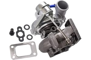 maXpeedingrods GT28 GT25 GT2871 GT2860 T25 T28 Universal Turbocharger SR20 CA18DET 5-Bolt Flange Universal Turbocharger for 1.5L-2.0L Engine Water + Oil Cooled Turbo W/Gaskets