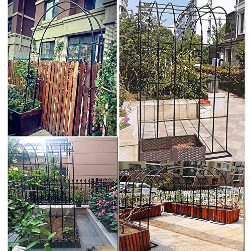 LYBC Rosenbogen Rankhilfe Kletterpflanzen 230cm Hx140cm L 230cmHx180cm L,Pergola Spalier Rankgitter Gartenbogen Spalier… – Bild 6