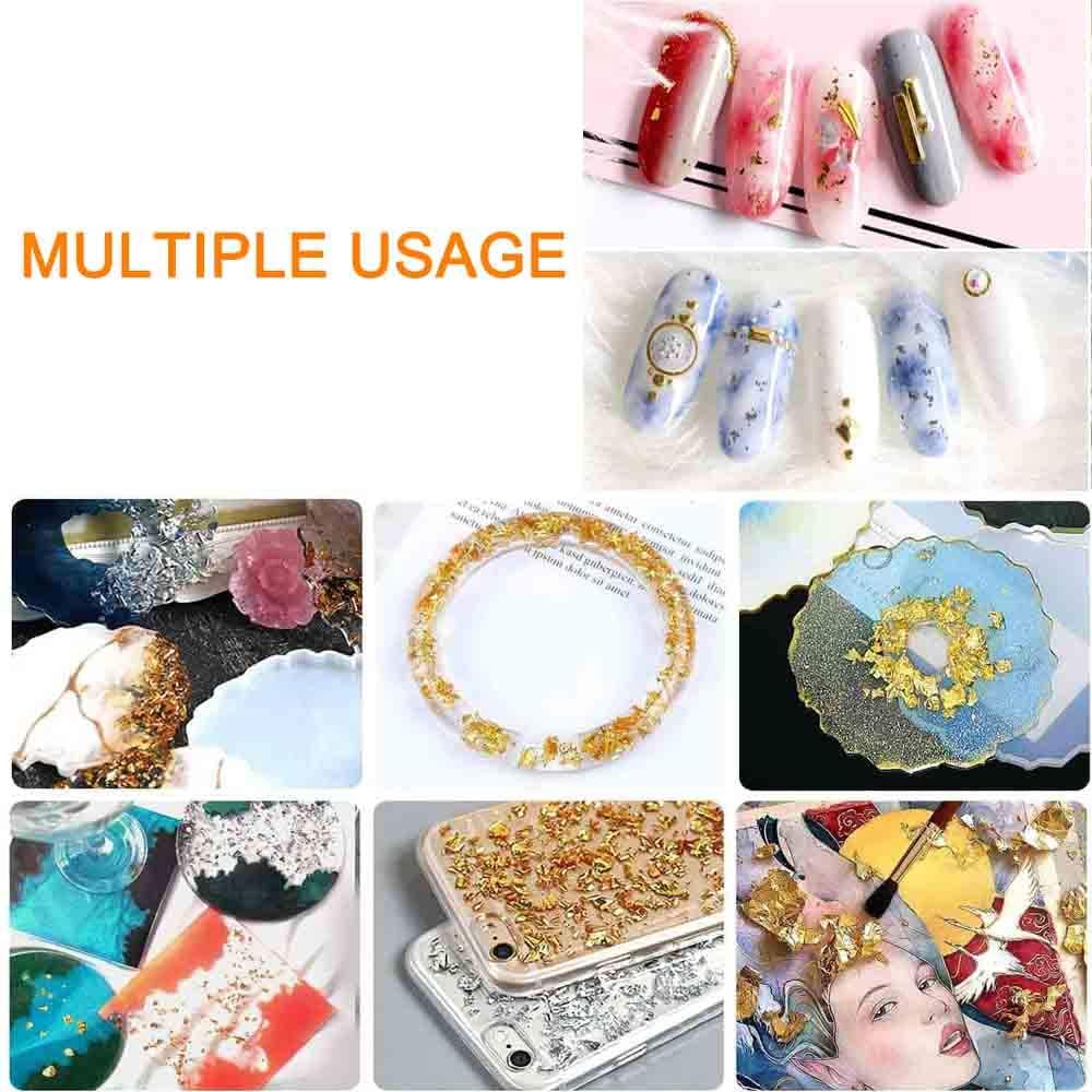 6 Stucke Silikon Untersetzer Mit 2 Farben Goldfolienflocken Fur Diy Achat Scheibe Untersetzer Machen Tasse Matten