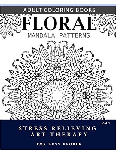 Amazoncom Floral Mandala Patterns Volume 1 Adult Coloring - 