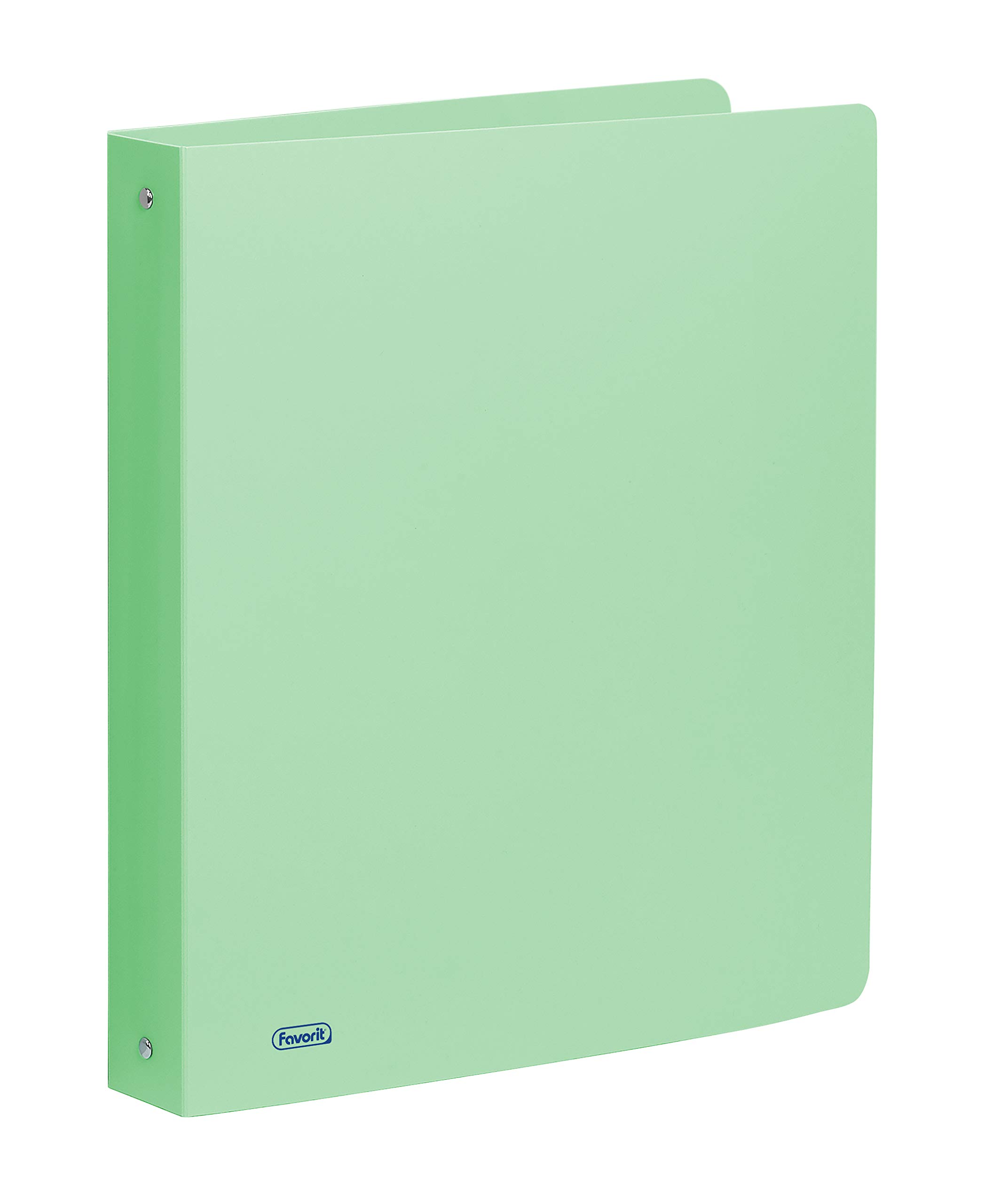 Favorit Polypropylene Pastel Binder 22 x 30 cm, 4 Round Rings with 30 mm Diameter, Pastel Green