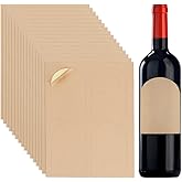 PH PandaHall 80pcs Arched Wine Bottle Labels Printable Wine Bottle Stickers Waterproof Glass Bottles Label for Printer Blank Kraft Labels for Jar Tins Sealing Home Chateau Wedding 4.7x3.5 Inch