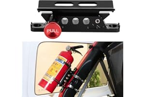 Extinguisher Mount, Quick Release Bottle Holder Bracket, Car Modified Aluminum Alloy Adjustable Fire Extinguisher Mount Brack