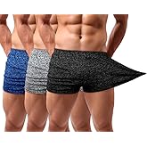 Lehmanlin Men's Bodybuilding Shorts 3/5 Inch Inseam Workout Training Muscle Short Shorts Stretch Quick Dry