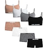 Sweet Princess Girls Underwear Set - 8 Piece Soft Stretch Girls Seamless Training Bra and Matching Hipster Panties