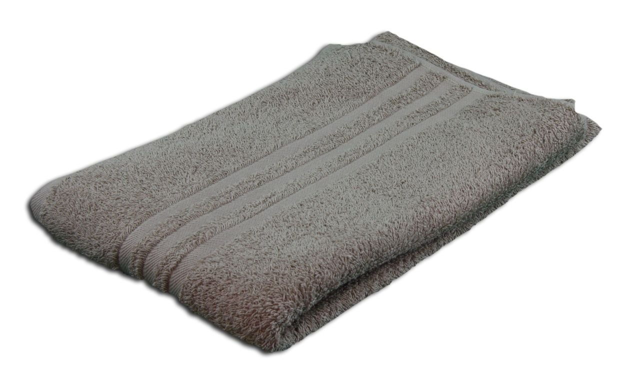 Gözze - Elegant Hand Towel Set of 2, Sylt, 100% Cotton, Heavy Weight (440 g/m²), 50 x 100 cm - Silver