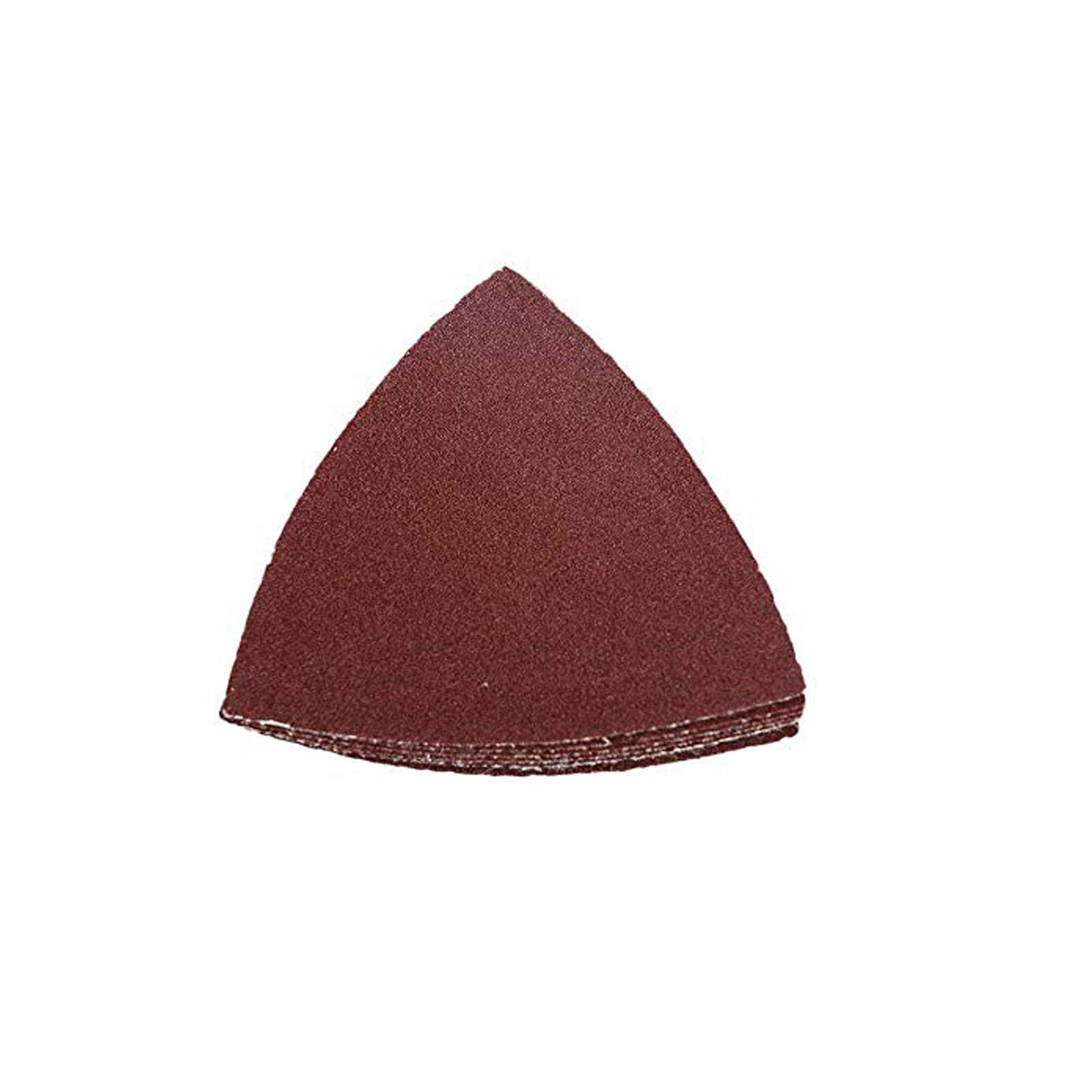 OxoxO 80mm Triangular Sanding Pad Abrasive Sandpaper NO Hole 120 Grits Aluminum Oxide Hook & Loop Sanding Sheets (60-Pack)