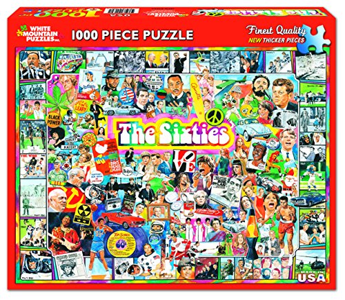 White Mountain Puzzles The Sixties - 1000 Piece Jigsaw Puzzle