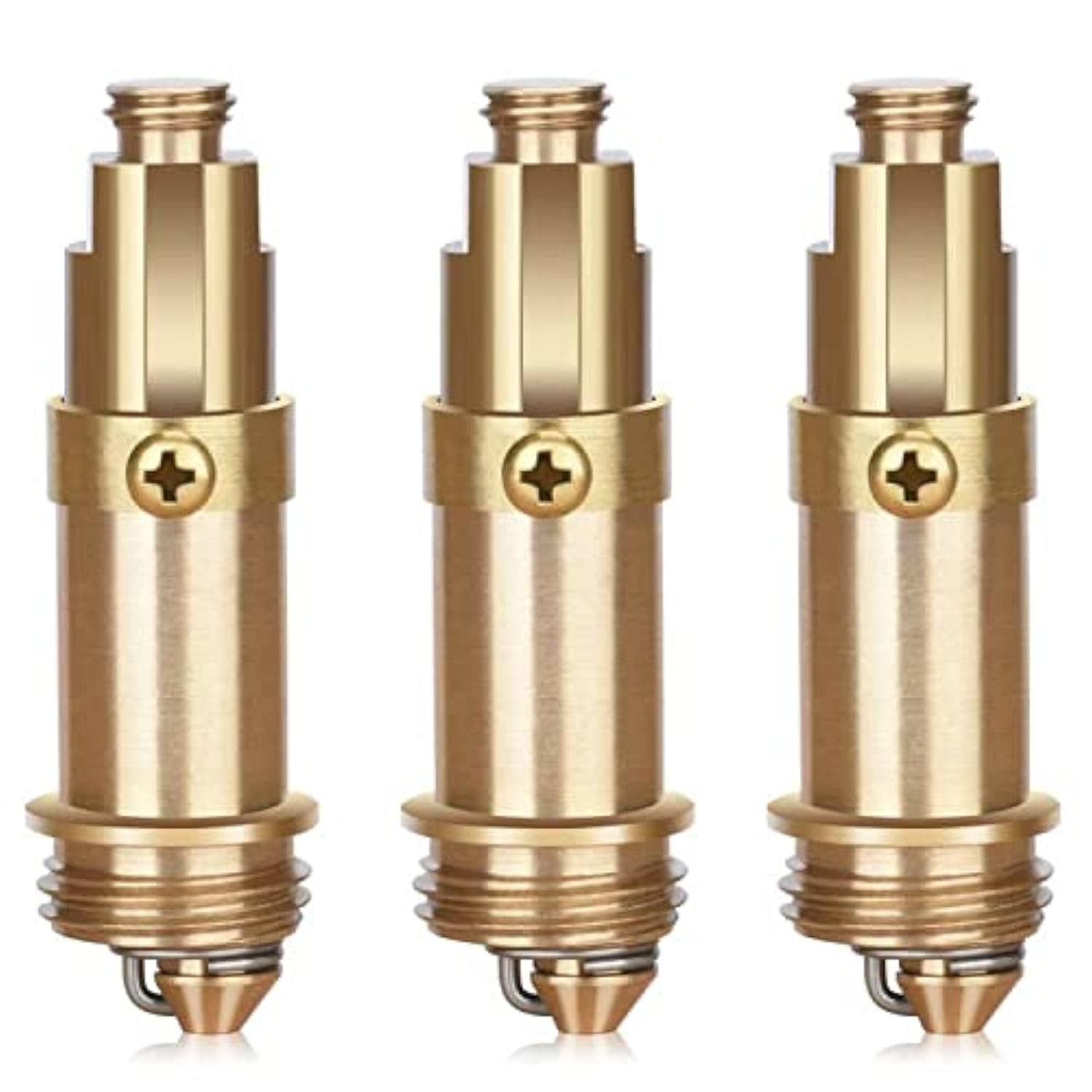 3 PCS Sink Bath Basin Waste Easy Pop Up Click Push Pop Up Internal Spring Brass Plug Bolt
