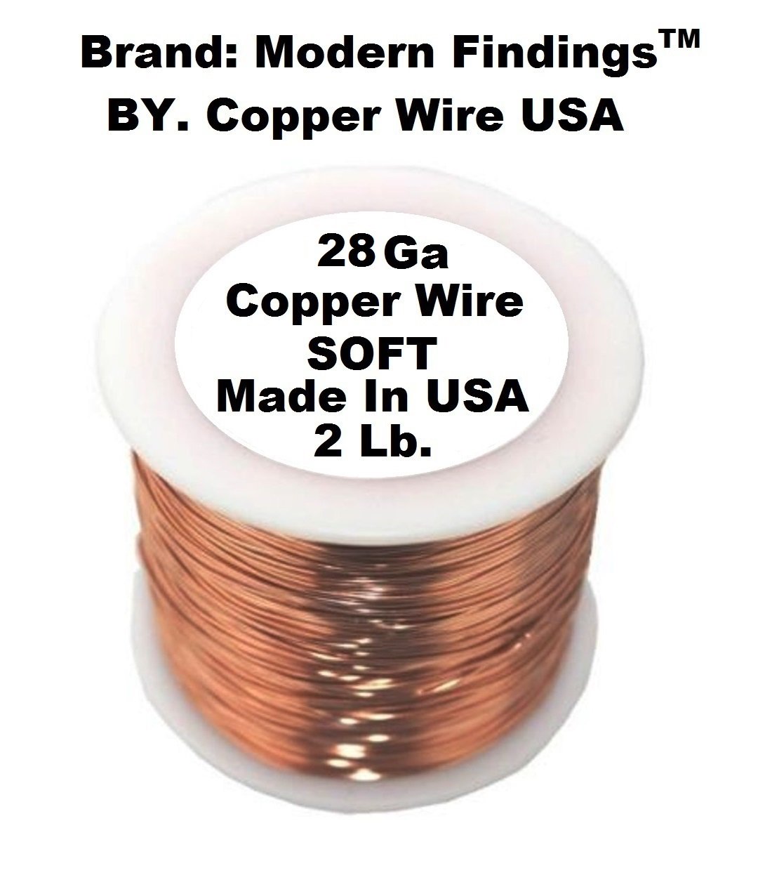 28 AWG 99.9 PURE SOLID COPPER WIRE ( 2 Lb. 4000 Ft