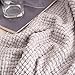 PERSUN Throw Blanket Textured Solid Soft Decorative Knitted Blankets with Fringes for Sofa Couch Home Decor, 50