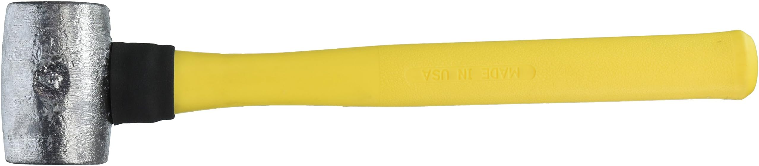 American Hammer AM4LNFG Lead Hammer with a Collar Guarded Fiberglass Shank and Cushion Ergo Grip, Silver, Medium