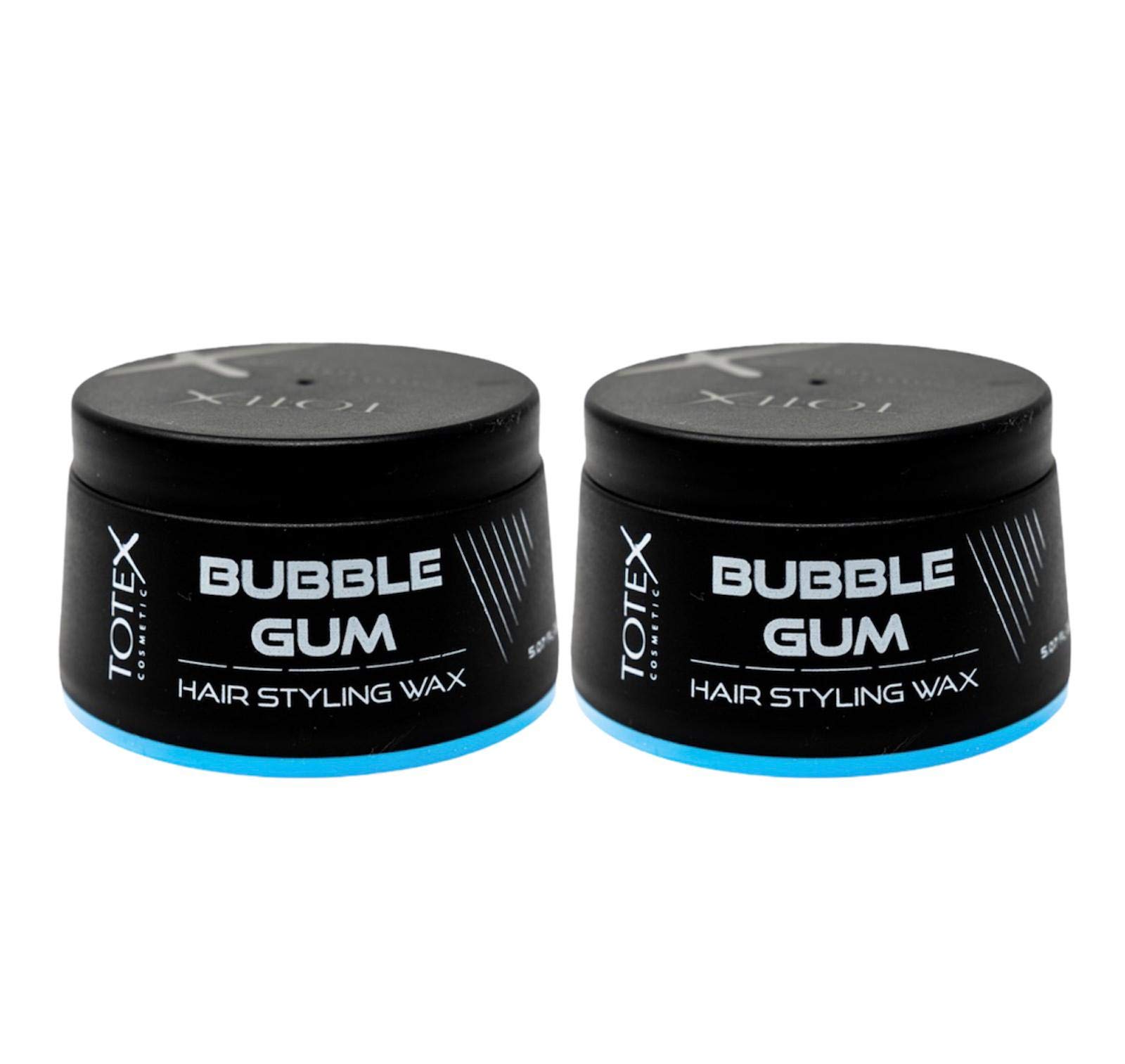Totex Bubblegum Hair Styling Wax Pack of 2 (2 x 150 ml) | Regular Hold Hair Wax for Men | Sweet Bubble Gum Scent | Flexible Styling Paste | Smooth Finish, Easy Wash Out