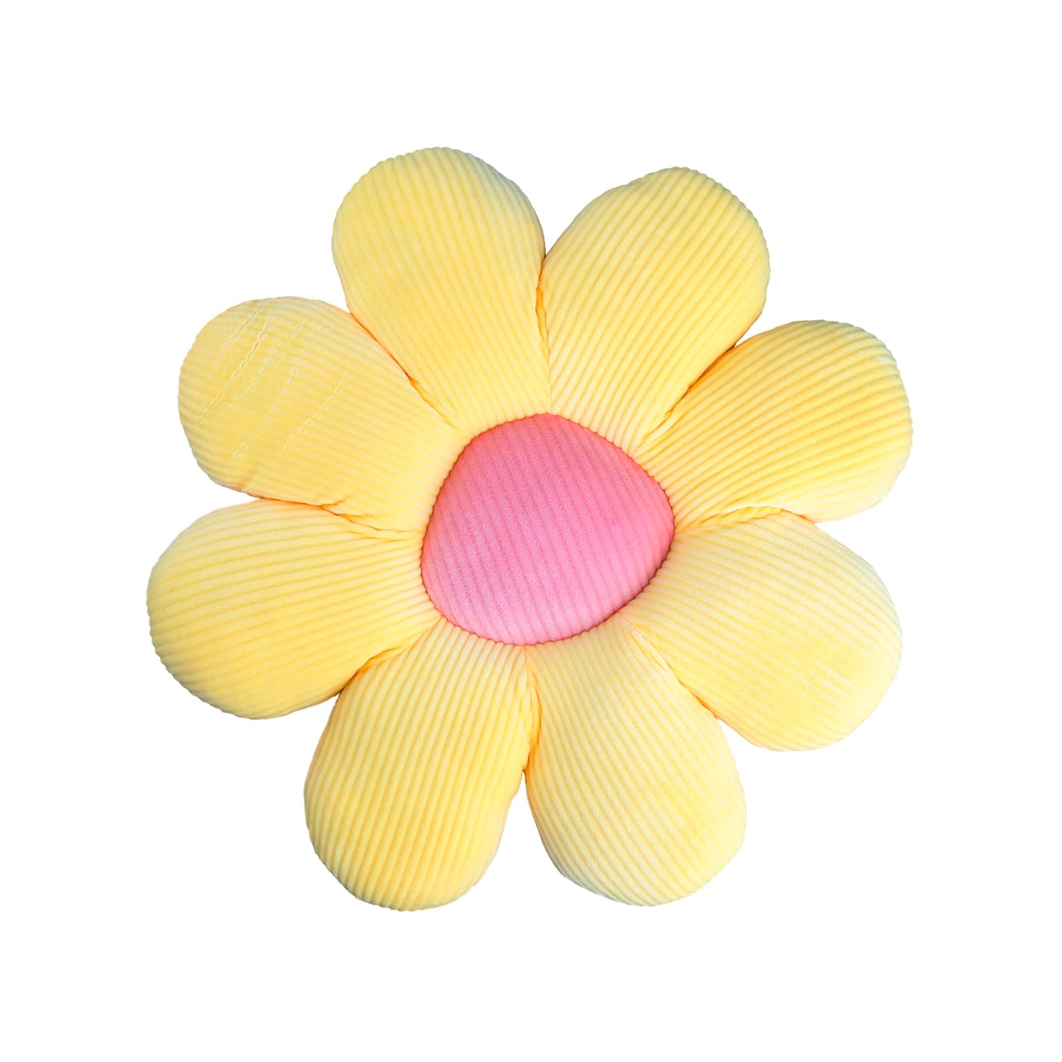 Vanyibro Sunflower Floor Pillow Cute Seat Cushion Seating Pad Chair Cushion Soft Petal Cushion Tatami Cushion for Home/Car/Sofa/Bedroom/Kids Reading/Watching TV 15.7 Inch (Yellow)