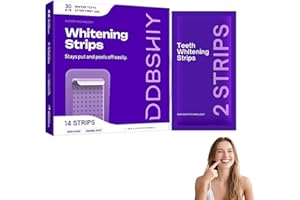 Purple Teeth Whitening Strips, Dual-Action Teeth Whitening Strips for Surface Stain Removal, Comfortable Fit Daily Use Whiten
