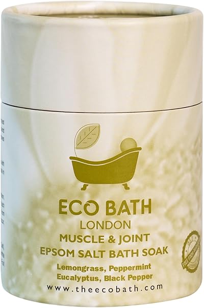 Eco Bath London Muscle Joint Epsom Salt Soak 250g Lemongrass Peppermint