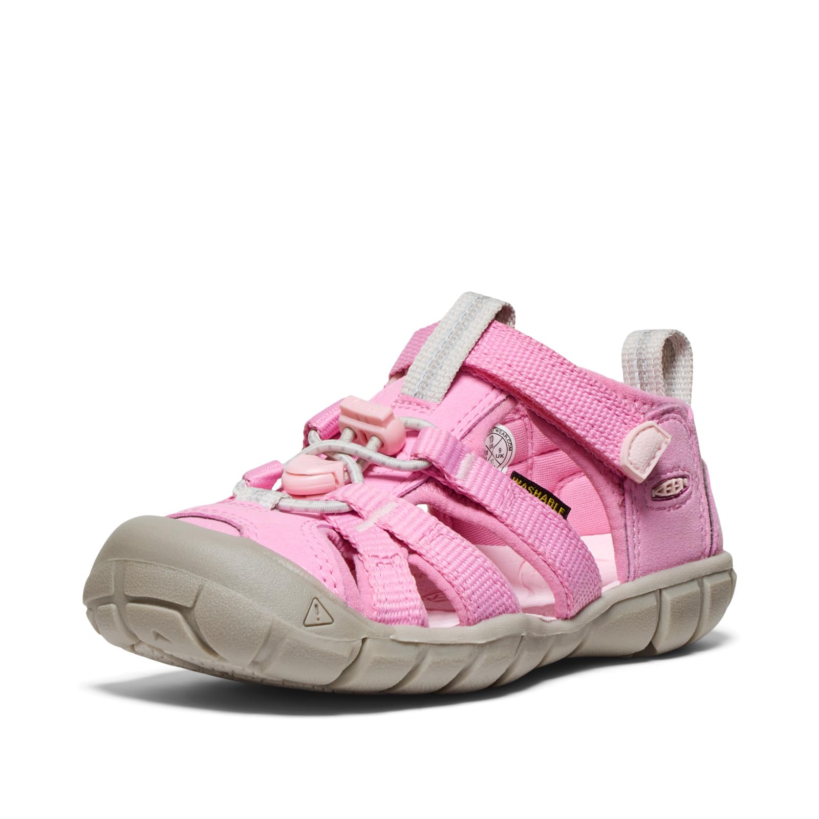 KEEN Seacamp 2 CNX Closed Toe Sandals, Moonlite Mauve/Giggle Pink, 13 US Unisex Little Kid