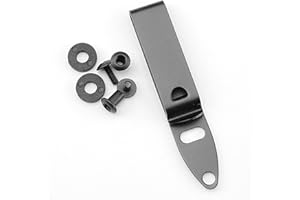 LQMBABY Kydex Belt Clip Knife Sheath Kit, Stainless Steel Kydex DIY Holster Kit, Knife Clips Replacement with Screws, Universal Metal Belt Clip for Knife Sheaths, IWB Holster Belt Clip