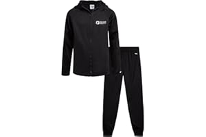 Fila Boys Tracksuit - 2 Piece Athletic Performance Tricot Full Zip Track Jacket and Boys Joggers Activewear Set (Size: 8-12)