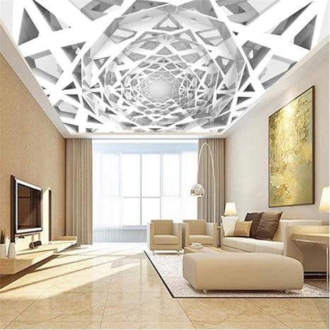 Amazon 写真の壁紙3d立体空間カスタム大規模な壁紙の壁紙 ソリッドジオメトリの壁の装飾リビングルームの寝室の壁紙の壁の壁画の壁紙 テレビのソファの背景家の装飾壁画 450x300cm 壁紙