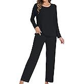 LUBOT Bamboo Viscose 2026 New Women's Pajama Sets Cooling Lightweight Soft Long Sleeve PJs Wicking Sleepwear Comfy S-XXL