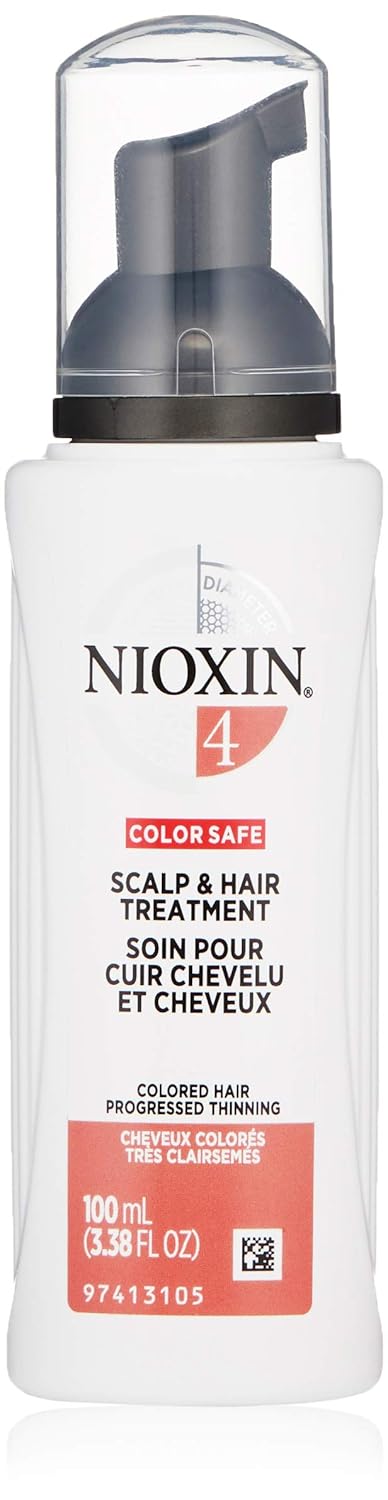 Nioxin Scalp and Hair Leave,In Treatment System 4 for Color Treated Hair with Progressed Thinning, 3.4 Fl Oz: Premium Beauty