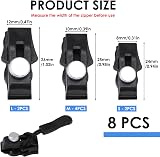 SMCEHEYA 8 PCS Zip Repair Kit Replacement Zipper Puller Black view 2