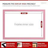 Alison Kingsgate Sleek 12x8 Picture Frame Pink Engineered Wood Perspex Front view 3