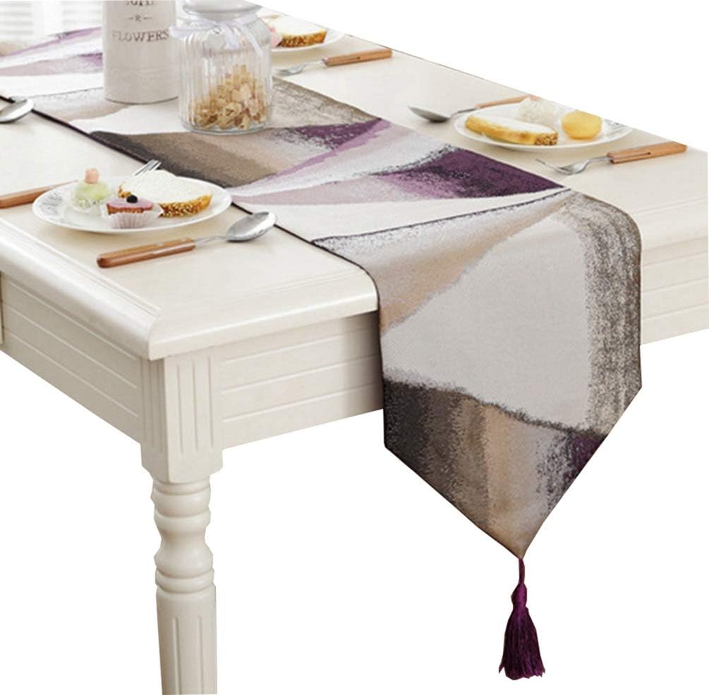 Best table runner stripe purple