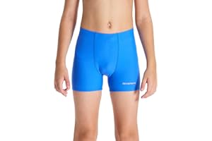 DEVOROPA Youth Boys Swim Shorts Square Leg Swimsuit Nylon Swimming Boxer Brief UPF 50+
