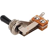Guitar Toggle Switch, 3 Way L Shaped Right Angle Pickup Selector, Precision Switching for Electric Guitar Bass Players Musicians in Studio Live Performance