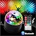 Led Sound Activated Party Lighs Disco Ball DJ Strobe Club Lamp 9 Colors Lighting with Bluetooth Speaker Usb Charging Remote Control for Christmas Home Room Dance Parties Birthday DJ Bar Wedding Show