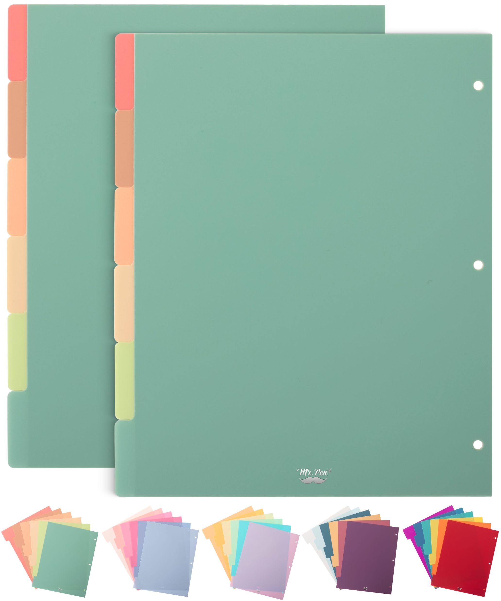 Mr. Pen- Binder Dividers with Tabs, Pack of 2 Sets