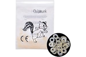 100PCS/Bag Dental Orthodontic Intraoral Elastic Rubber Bands Chipmunk Orthodontic Supply for Braces(1/8" 3.5 Oz)