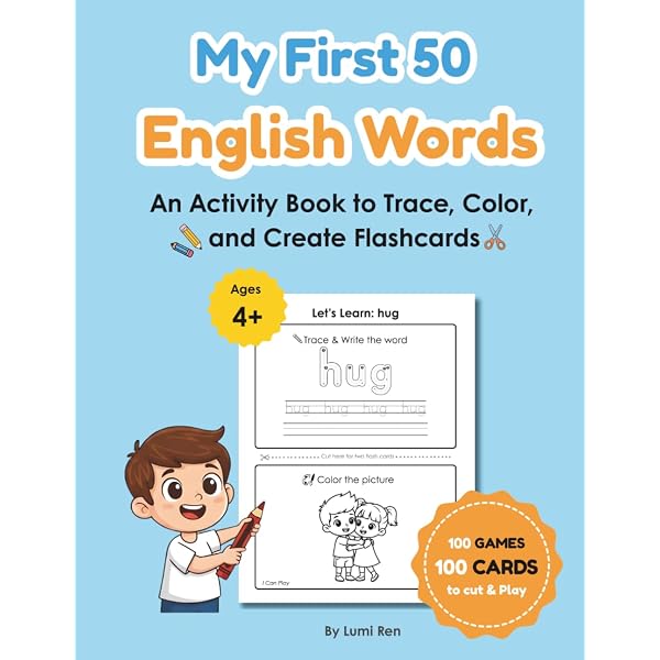 マイファーストイングリッシュ My First 50 English Words: An Activity Book to Trace, Color, and