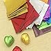 Sakolla 200 Pieces Aluminium Foil Candy Wrappers, 4 x 4 Inch Colour Chocolate Wrappers for Homemade Caramel, DIY Candies, Lolly, 9 Colors