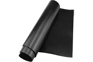 VUAOHIY Neoprene Rubber Sheet, Solid Rubber Seal Strips for DIY Gasket Materials, Oil-Resistance, Sound Reduce and Anti-Slip for Flooring, Pads, Bumpers, Supports (12In x 1/16In x 4Ft)