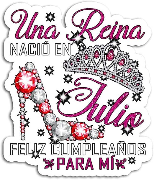Amazon Com Hand Wooden Customizable Sticker Una Reina Nacio En Julio Cumpleanos Camisa Stickers For Personalize 3 Pcs Pack Home Kitchen