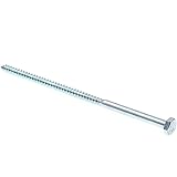 PRIME-LINE 9055422 Hex Lag Screw 1/4in X 6in A307 Grade A Zinc Plated Steel