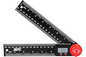 UNIPEC Digital Angle Finder Protractor, Angle Finder Ruler, 7inch 200mm 7inch/200mm, Angle Measuring Tool for Woodworking,Carpenter,Construction,DIY Measurement
