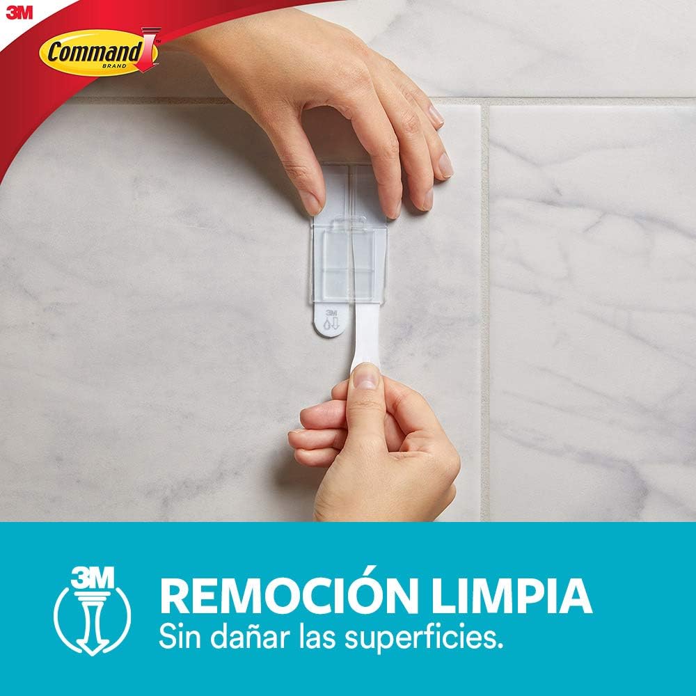 Command Soap Dish, Satin Nickel, 1-Soap Dish (BATH34-SN-ES), Organize Damage-Free: Home Improvement