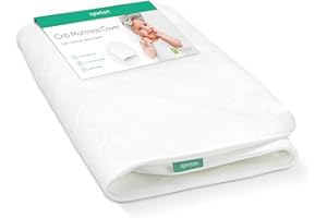 Newton Baby Waterproof Extra Cover | Ultra-Breathable Proven to Reduce Suffocation Risk, Fits Original and Waterproof Newton Crib Mattress, Safe, Machine Washable, Non-Toxic - White (Cover ONLY)
