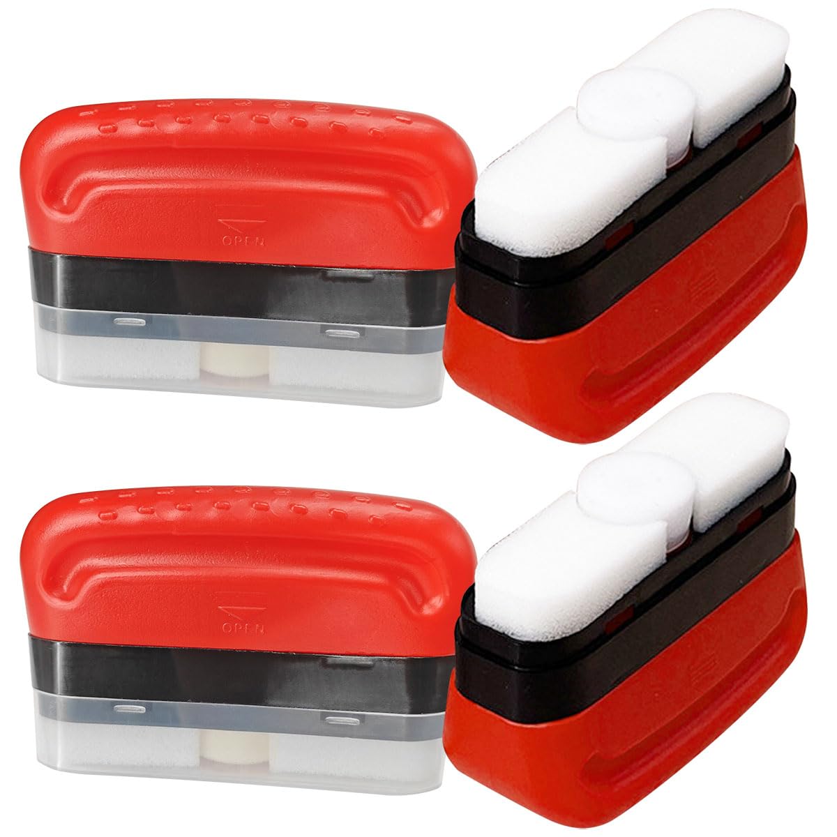 Photo 1 of ****STOCK PHOTO REFERENCE ONLY******Automotive Oil Film Cleaning Brush - Reusable Glass Cleaning Board Car Windshield Glass Oil Film Remover Brush for Windows - Anti fog Glass Coating for Windshield Improves Clarity and Visibility (4PCS)