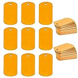 Carkio 50pcs Engraving Blank Tags Yellow